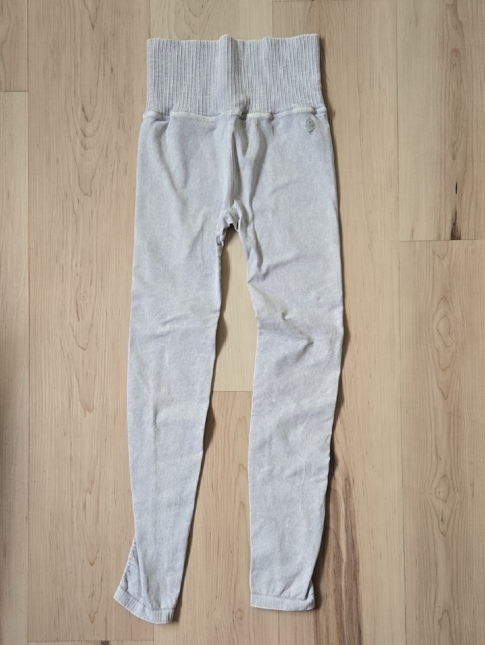 FP Movement Good Karma Leggings, Grey/White, Size XS/S